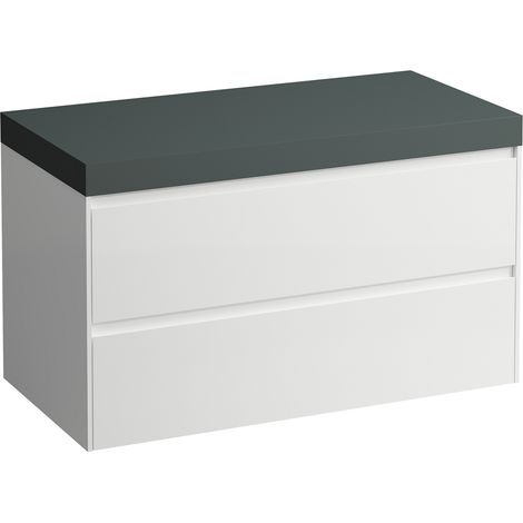 LAUFEN LANI Plan de lavabo gris signalisation incl. meuble