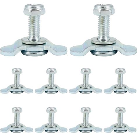 Pack de 10 connecteurs à vis pour rail d'aérolignement rail - M8x20 500daN - Convient pour le diamètre du trou 20 mm (1/5)