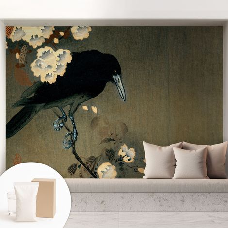 Carta Da Parati Non Tessuto - Con Colla Inclusa per Camera da Letto - Facile da Applica - Motivo decorativo Natura esotica 208x146 cm (1/5)