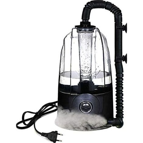 Reptile Fogger Humidificateur pour terrarium Machine à fumée Mister Réservoir 3 litres 380 L/h Fog à haut volume Idéal pour une variété de reptiles/amphibiens/herps (1-Tube) (1/5)