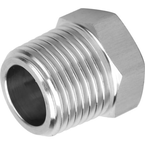 2 adaptateurs BSP mâle-femelle pour tuyauterie, réducteur, manomètre pneumatique, joint de tuyau d'eau 1/2-3/8 (1/5)