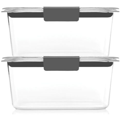 Boîte hermétique pour aliments, récipient de conservation des aliments, 2 pièces, hermétique et étanche, 17,7 x 12,3 x 7 cm (1/5)