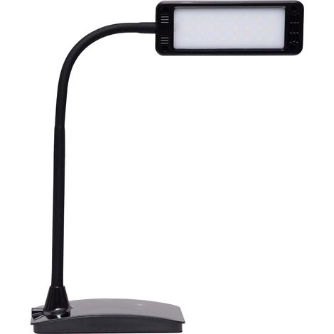 Lampe de bureau LED pearly noir 3 intensités orientable (1/5)