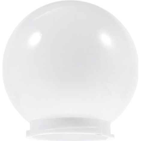 Abat-jour globe en acrylique transparent de 25 cm pour applique murale extérieure de jardin, cour ou terrasse. (1/5)