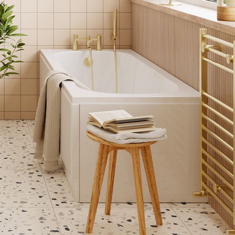 Signature Olympus Single Ended Rectangular Bath 1700mm x 750mm 0 Tap Hole (inc Leg Set) (1/5)