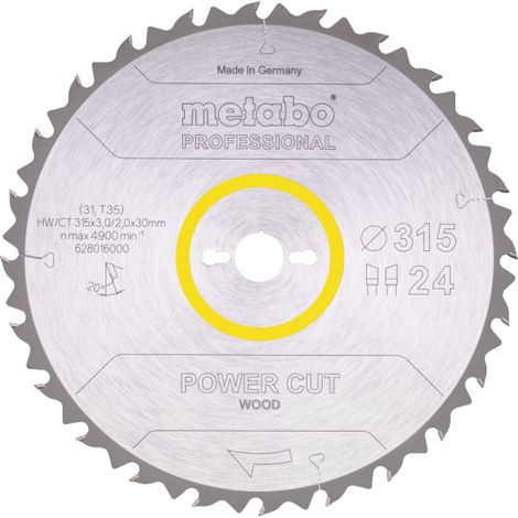 Metabo ALUMINIUM CUT PROFESSIONAL 628447000 Kreissägeblatt 254 x 30 x 2 mm Zähneanzahl: 72 1 St.