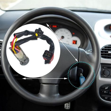 Kit Serrure Neiman pour Xsara Picasso Peugeot 206 406 Citroen, 2 clés, 992712 4162P0 Interrupteur de cylindre d'allumage de la serrure (1/4)