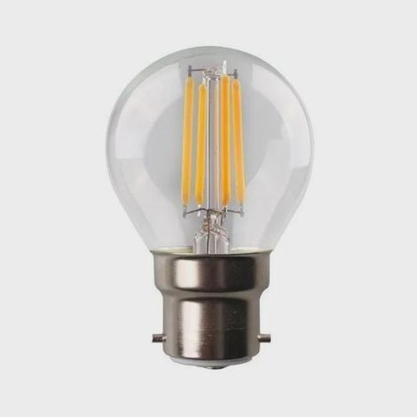 Ampoule LED 4W B22 LED G45 Température de Couleur: Blanc chaud 2700K,6 pièces (1/4)