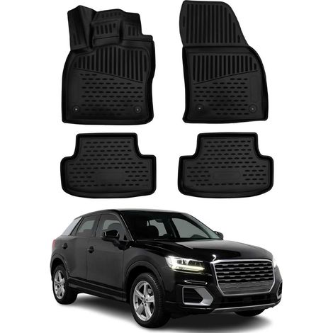OMAC 3D Tapis de Sol pour Audi Q2 2017-2025 Caoutchouc TPE Noir 4Pcs (1/5)