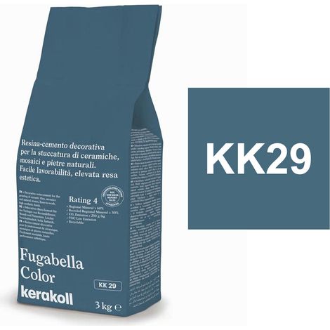 Kerakoll FUGABELLA COLOR KK29 resina stucco piastrelle mosaici marmi 3 KG (1/2)