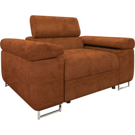 Sillón Comfivo Vinetum, Flow 09, 70x134x102cm, Tapiz, Patas: Metal, Plástico, 0 (1/5)