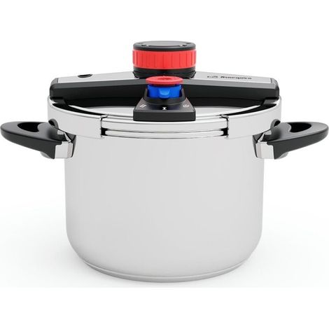 Olla super rapida Orbegozo HP 6200 6 L, 22 cm, acero inoxidable, con abre facil