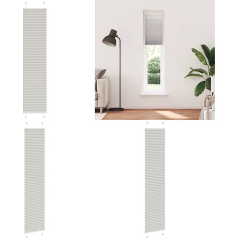 vidaXL Store plissé gris clair 40x200 cm largeur du tissu 39,4 cm (1/5)
