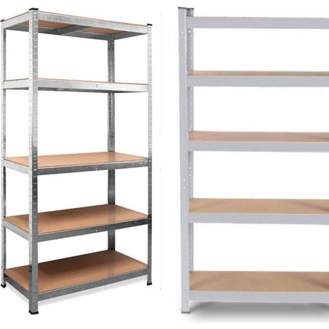 Garage Shelving 90cm Wide & 180cm High Heavy Duty 5 Tier Multipurpose Metal Racking Unit  / Warehouse Shelving Storage (1/5)