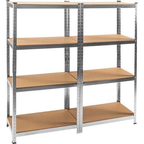 Étagère à Charge Lourde Grise : 160 X 160 X 40 cm Robuste et Polyvalente, 680 kg (1/5)