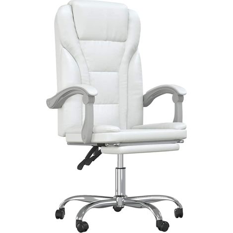 Maison Exclusive - Silla de oficina reclinable cuero sintético bl (1/5)