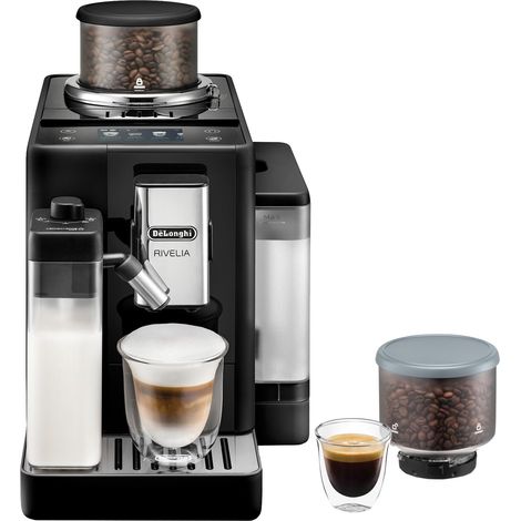 Delonghi Rivelia Bean to Cup Automatic Coffee Machine, Black