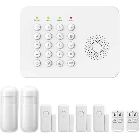 Sistema di sicurezza antifurto, connessione wireless, compatibilità con la casa intelligente, Kit GSM A02 C (1/2)