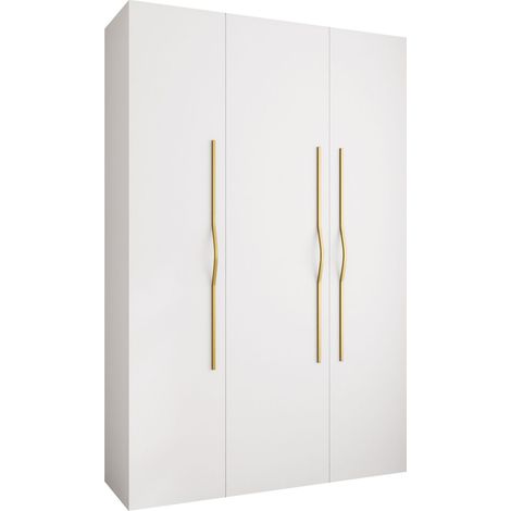 Armario Hartford 563, Blanco, 246x160x42cm, Puertas de armario: Con bisagras, Número de estantes: 0 (1/5)