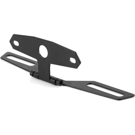 Support Plaque D'immatriculation - Feu Arrière Intégré Pliable - Pour Moto - 1 Pièce (1/3)