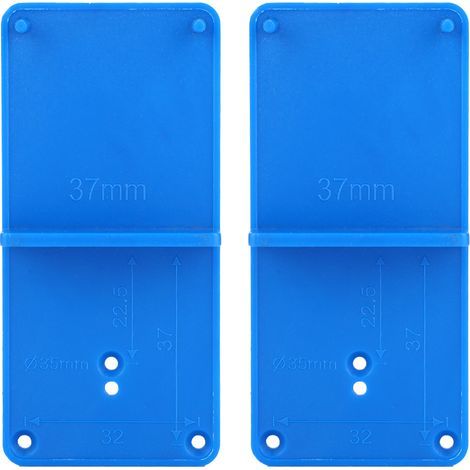 ZASCHMOY Guide de Forage du Modèle d'ouverture du Trou de Charnière pour les Portes et les Armoires - Matériel Plastique Premium - Idéal Pratique et Précis pour les Projets de Bricolage ou Usage. (1/5)