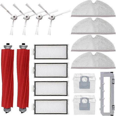 Chiffon de lavage pour Xiaomi Roborock Q7 Max+/Q7 Max/T8 pièces d’aspirateur détachées couvercle brosse principale et latérale filtre HEPA (1/5)