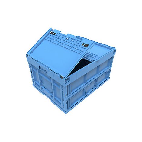Caja plegable de polipropileno  capacidad 200 l  con tapa de