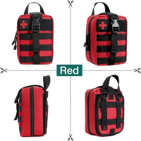 Pochette de Premiers Secours, Pochette Tactique Forfait Médical Extérieur Sac à Outils Rip-Away EMT pour Le Médical Forfait (1/4)