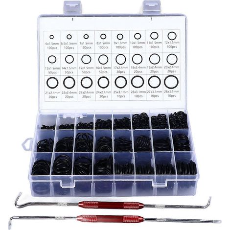 1200-teiliges Dichtungsring-Set aus Nitrilkautschuk, hochtemperaturbeständig, wasserdicht, O-Ring-Sortiment