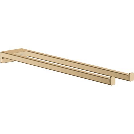 Hansgrohe AddStoris - Toallero doble, longitud 45 cm, bronce cepillado 41770140 (1/2)