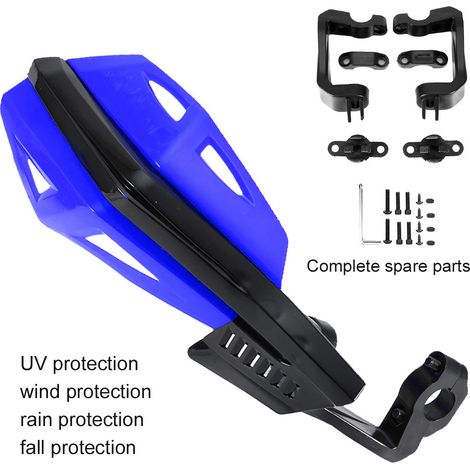 Motorradmodifikation: ABS 7/8" (22 mm) Fallschutz-Handprotektoren, geeignet für Honda, Yamaha, Victory, Indian Motorräder, Geländefahrzeuge, Elektrofahrzeuge, Roller usw., blau. (1/5)