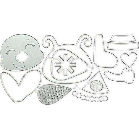 Weihnachtsbienen-Metallstanzschablone, DIY-Scrapbooking, dekorative Prägung