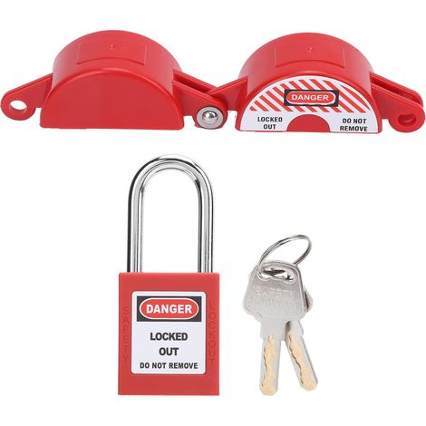 Cadenas de sécurité de Verrouillage de Valve pour la Maison Compteur D'eau de Gaz liquéfié Interrupteur de Vidange de Chauffage par le Sol Verrouillage de Valve