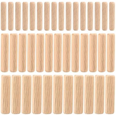 Assortimento di 90 tasselli in legno, tasselli conici scanalati M6 M8 M10 per fresatura, scanalatura, artigianato, fai da te, lavorazione del legno, falegnameria