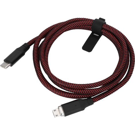 Câble de charge rapide 100W PD 1.2M avec aimant, compatible Type-C, Micro USB et iOS, fil de données haute vitesse (1/5)