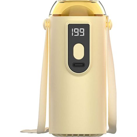 Petit ventilateur de bureau à clipser Affichage numérique portable 199 vitesses Faible bruit Rotation à 360 degrés Clip de refroidissement (1/5)