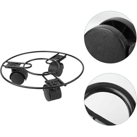 Support rond en fer pour plantes, support mobile pour pots de fleurs, plateau pour pots de fleurs (1/5)