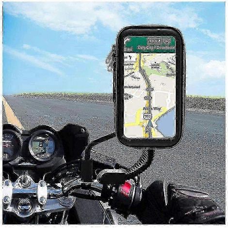 Support de téléphone étanche pour moto, compatible iOS et Android - Rotatif et stabilisé en image, fixation 25-26 cm (1/5)