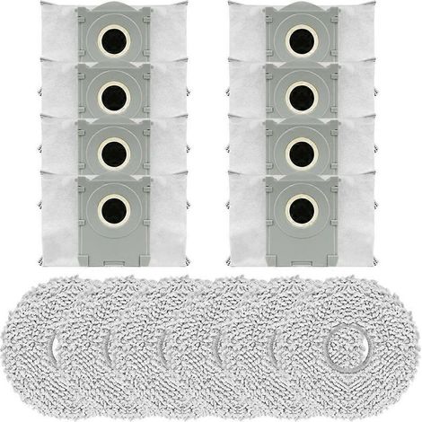 Pièces de rechange pour aspirateur Ecovacs Deebot T30C Omni / T30C Pro Omni : sac à poussière et chiffon de nettoyage (1/5)