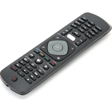Télécommande de remplacement Philips 10 mètres, compatible Netflix, couleur noire (1/5)