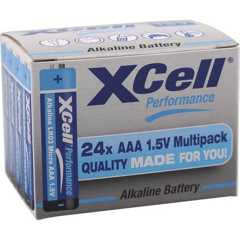 XCell Micro (AAA)-Batterie Alkali-Mangan 1.5 V 24 St. (1/4)