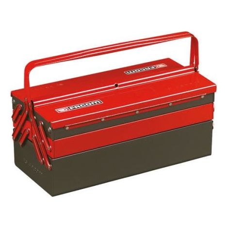 Facom – Boîte à outils métallique 560 x 220 x 238 mm – Charge utile 30 kg – Verrouillable avec cadenas – Accès rapide compartiments (1/5)