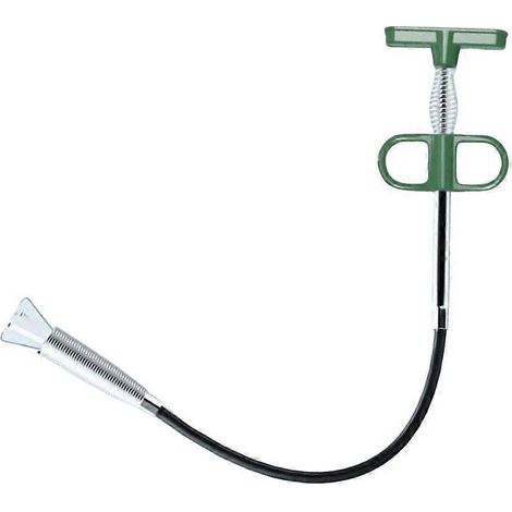 Déboucheur de canalisation en fil d'acier - Outil de nettoyage de tuyaux d'égout, curette de vidange à ressort spiralé. (1/4)