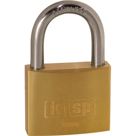 Kasp K12050SD Vorhängeschloss 50 mm Goldgelb Schlüsselschloss
