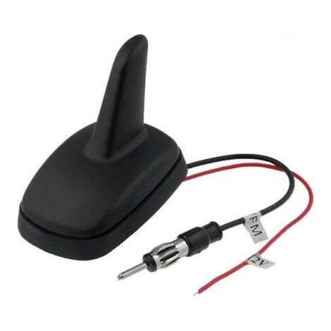 Antenne radio universelle FM/AM type aileron de requin Shark avec fiche mâle DIN