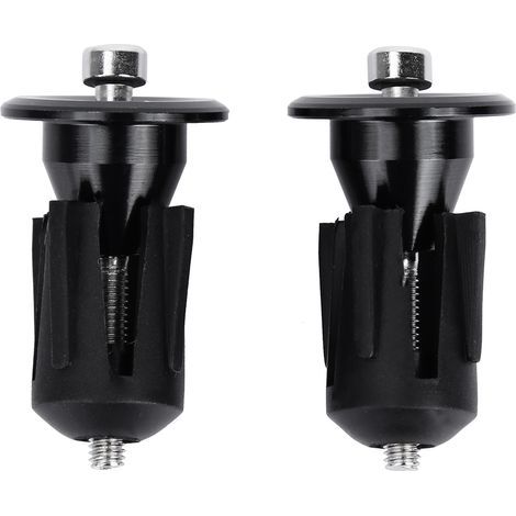 Support de fixation rapide pour phare de vélo, support d'extension pour moyeu de roue avant, montage sur axe (Noir) (1/5)