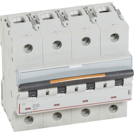 Interruttori automatici Legrand 409849 DX≥ - 25KA - curva D - tetrapolare - 400V - 32A