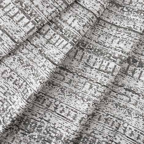 Tissu jacquard texturé inspiration minérale Noir 280 cm