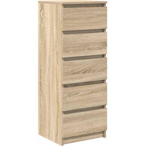Maison Exclusive - Aparador con cajones roble Sonoma 37,5x35x99 c