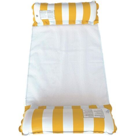 Swimming Pool Floating Chair, Inflatable Hammock with Bottom Net, Portable for Vacation Relaxation and Enjoyment (1/4)